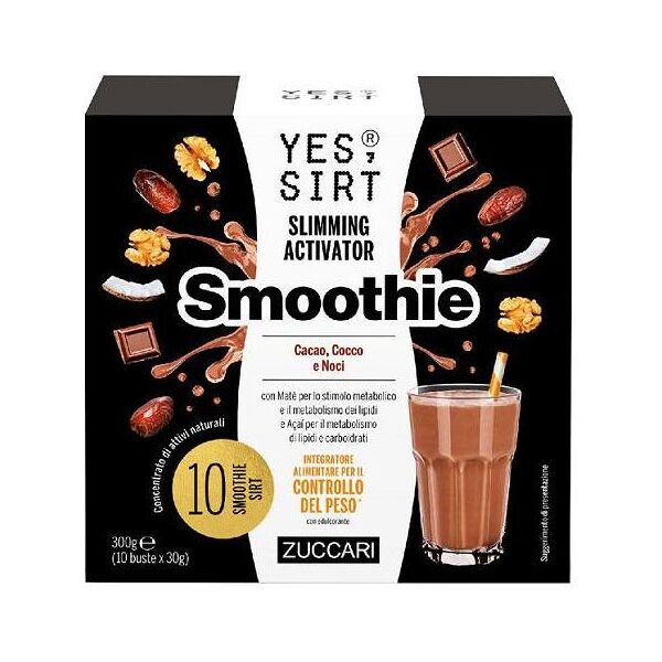 zuccari yes sirt - smoothie 10x30 grammi uva nera, mirtillo rosso e lampone