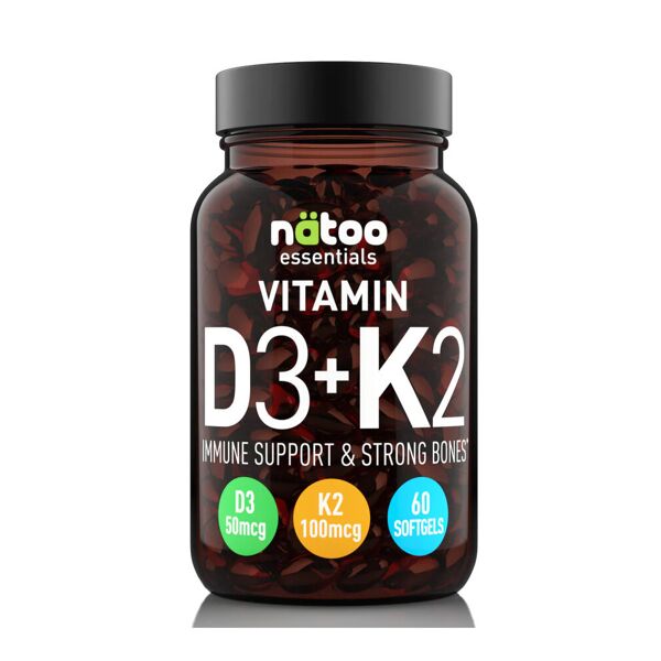 natoo essentials - vitamin d3+k2 60 softgels