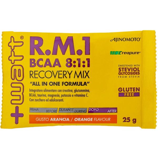 +watt r.m.1 bcaa 8:1:1 recovery mix 25 g arancia