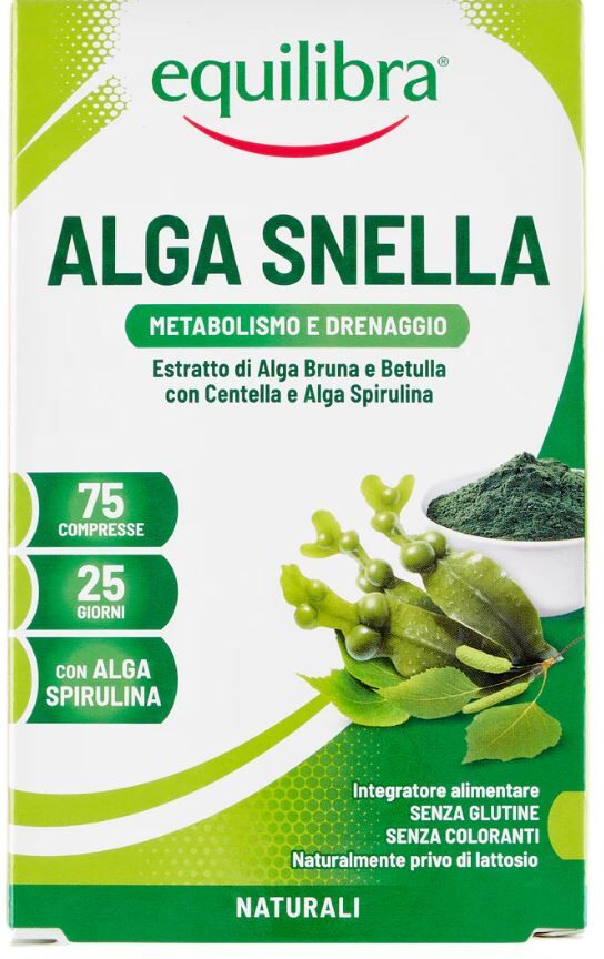 Equilibra ®- 9 confezioni da 75 compresse Integratore Alga Snella