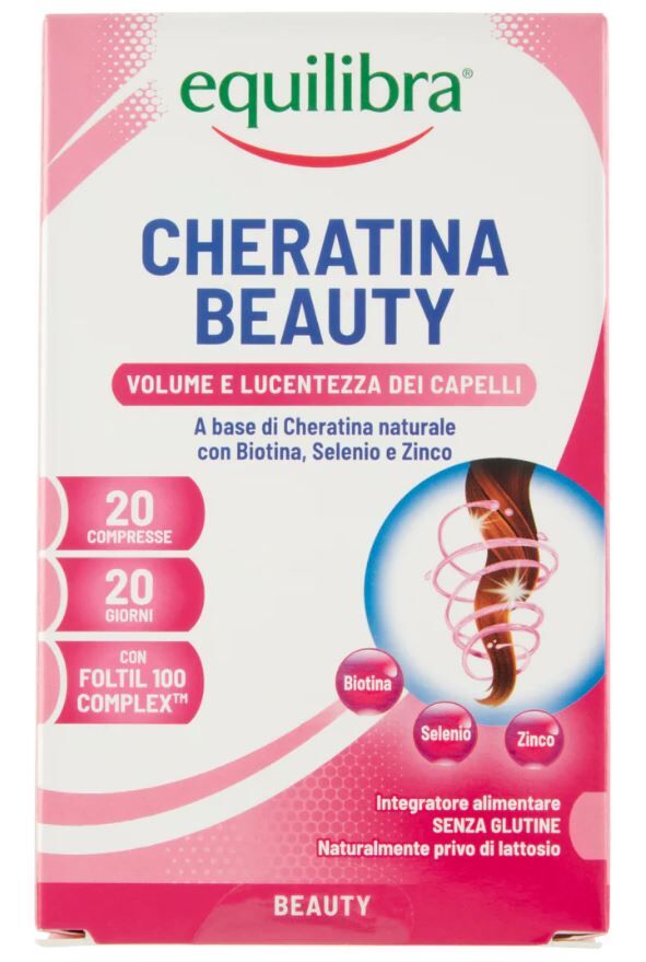 Equilibra ®- 6 confezioni da 20 compresse Cheratina Beauty