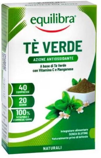 Equilibra ®- 9 confezioni da 40 compresse Tè Verde