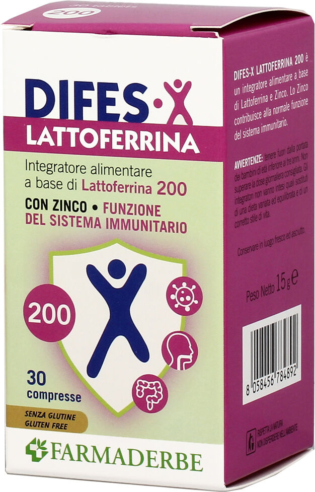 Farmaderbe Difes-X Lattoferrina 30 Cpr