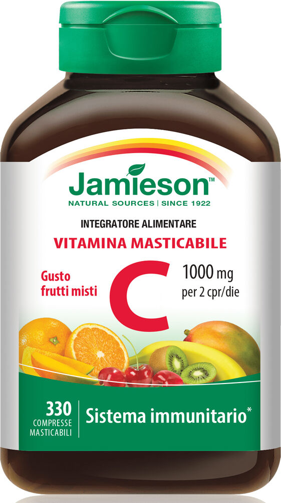 Jamieson Vitamina C Masticabile 330 Cpr Frutti Misti