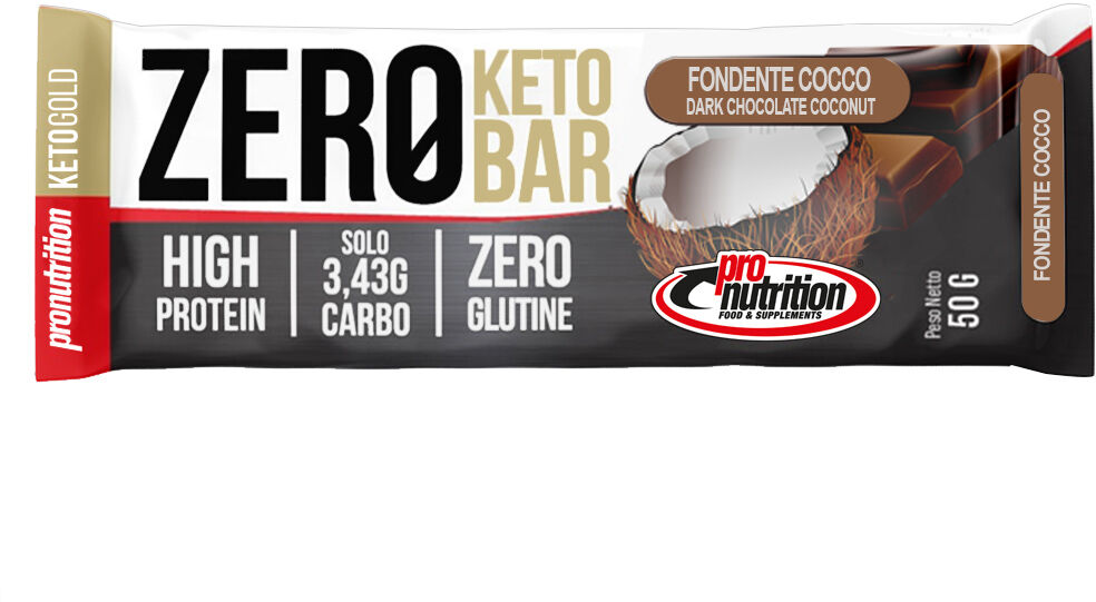 Pro Nutrition Food Pro Nutrition Zero Keto Bar 50 Gr Fondente Cocco