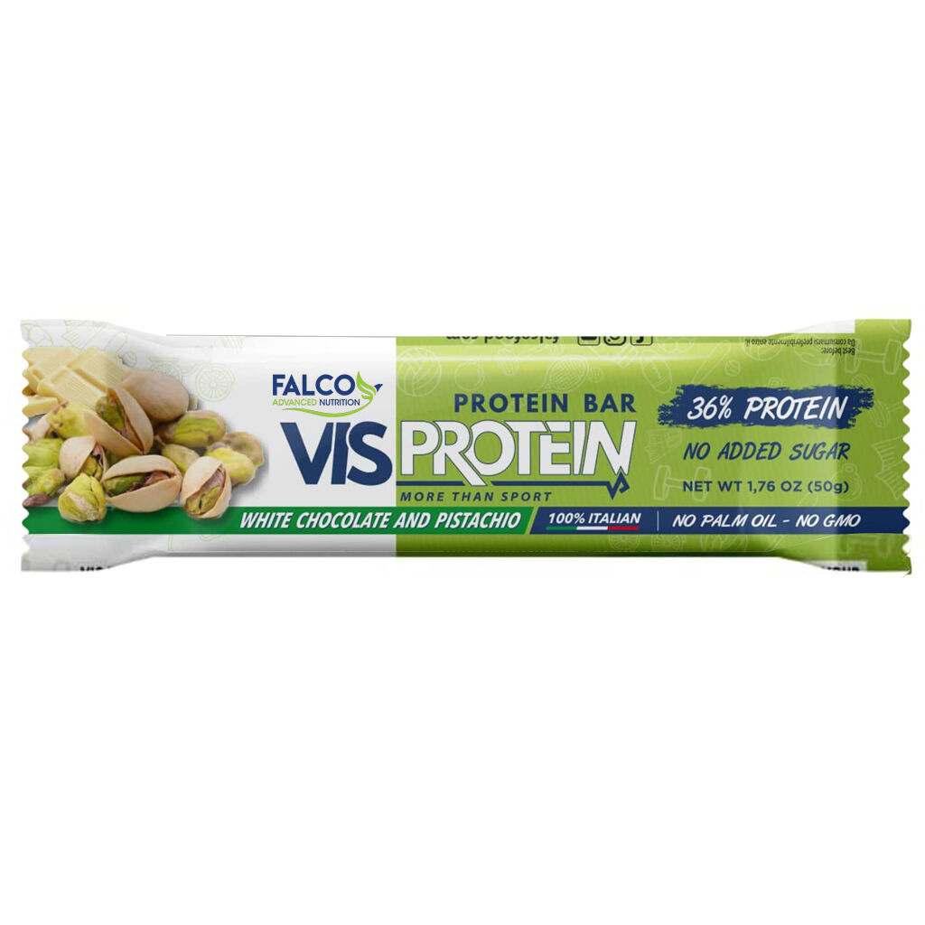 Falco Vis Protein Bar Cioccolato Bianco-Pistacchio 50 Gr