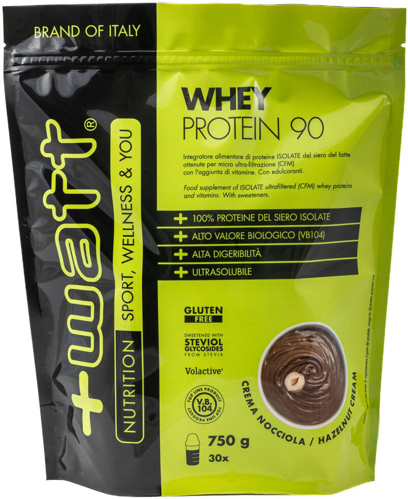 +watt Whey Protein 90 Doypack 750 Gr Crema Nocciola