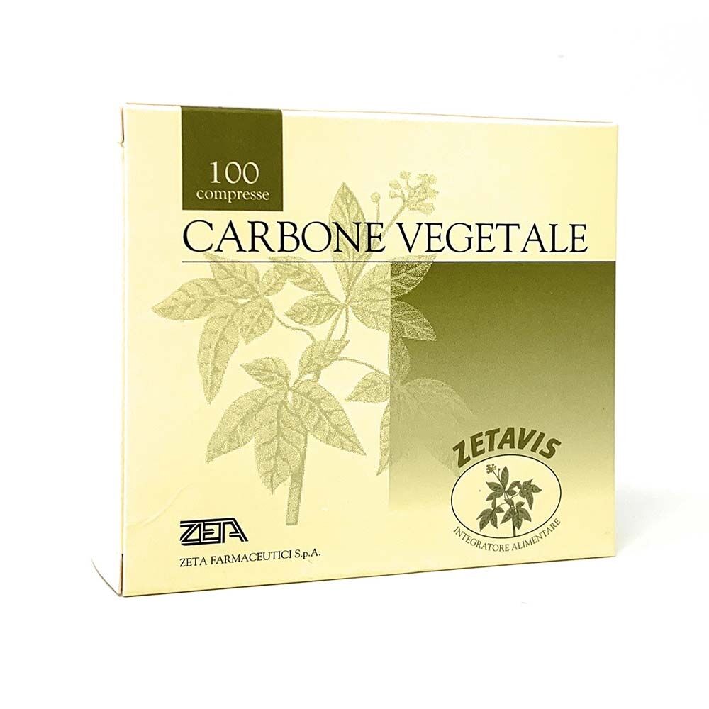 Zeta Farmaceutici Zetavis - Carbone Vegetale, 100 Compresse