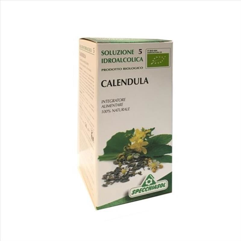 Specchiasol Soluzione Idroalcolica 5 Calendula Integratore Alimentare, 50 ml