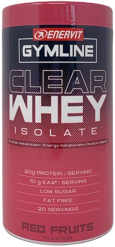 Enervit Gymline - Clear Whey Isolate Bevanda a base di Proteine Red Fruits, 480g