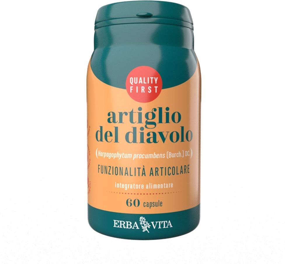 Erba Vita Monoplanta - Artiglio del Diavolo Integratore Articolazioni,60 Capsule