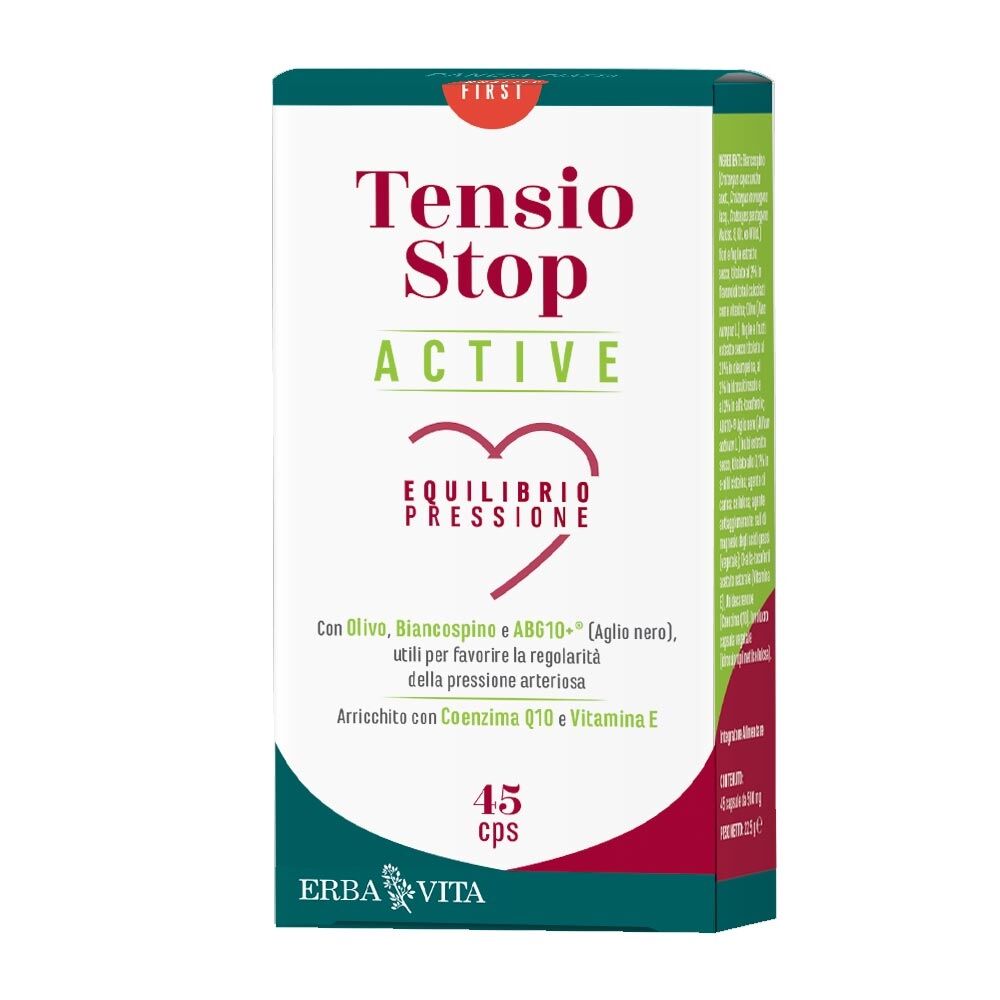 Erba Vita Metabolica - Tensio Stop Active Integratore Alimentare, 45 Capsule