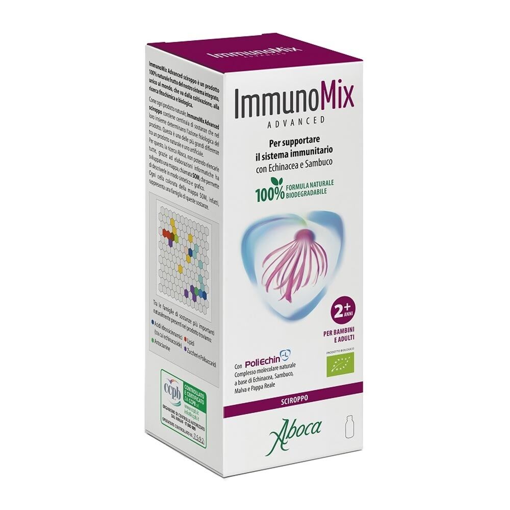 Aboca Immunomix - Advanced Sciroppo Integratore Alimentare, 210g
