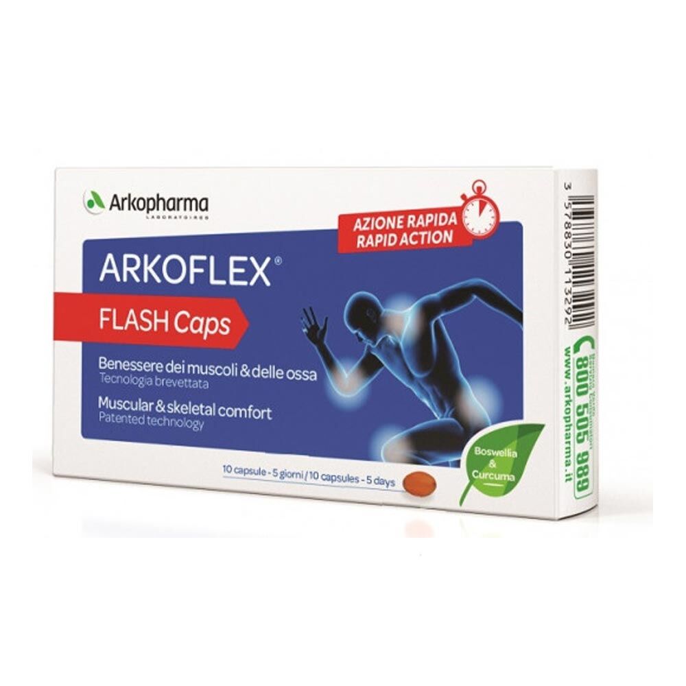 Arkopharma Arkoflex - Flash Integratore Alimentare, 10 Capsule