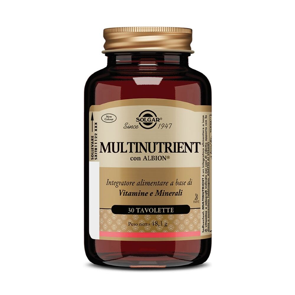 Solgar Multinutrient con Albion Integratore di Vitamine, 30 Tavolette