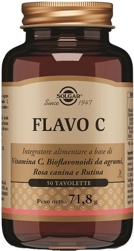 Solgar Flavo C Integratore Alimentare Sistema Nervoso, 50 tavolette