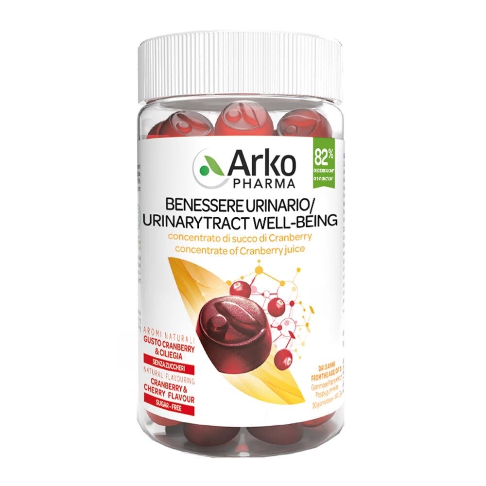 ArkoPharma Arkogummies - Cranberry Integratore Benessere Urinario, 60 Gommose