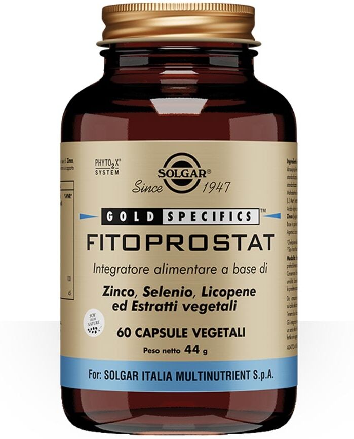 Solgar Fitoprostat Integratore Alimentare Vie Urinarie, 60 Capsule