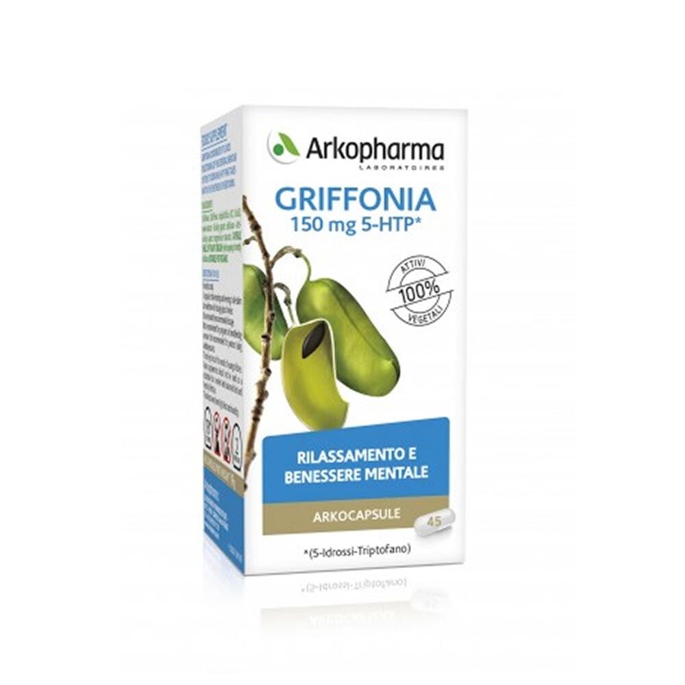 Arkopharma Arkocapsule Griffonia 150 Mg 5-HTP Integratore Alimentare 45 Capsule