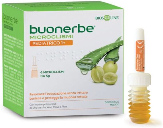 Bios Line Spa Biosline Buonerbe Microclismi Pediatrico 6 Pezzi