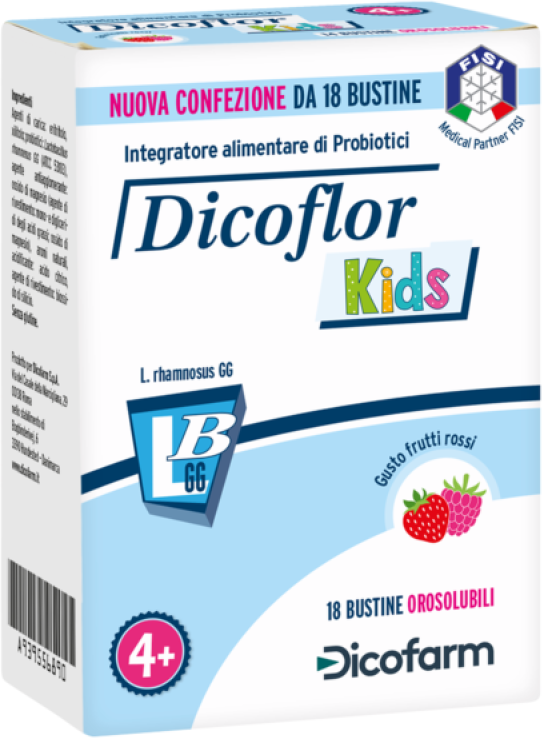 Dicofarm Spa Dicoflor Kids Dicofarm 18 Bustine Orosolubili