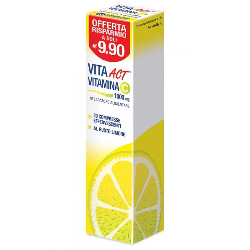 F&f Srl Vitamina C Act® 1000mg 20 Compresse Effervescenti