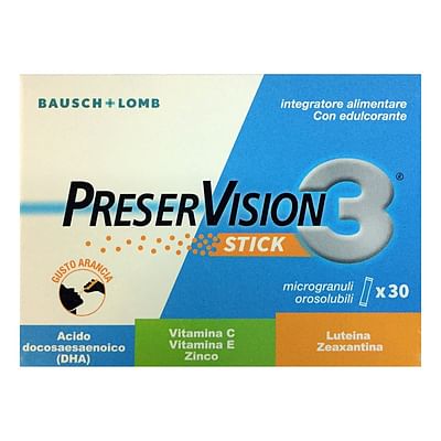 Bausch & Lomb Preservision 3 30 Stick Orosolubili Da 2 G