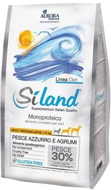 Aurora Biofarma Vet Siland Diet Adult Medium/large Pesce Monoproteico Crocchette12 Kg