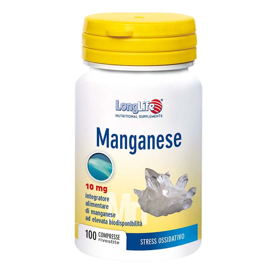 Longlife Manganese 10mg 100 Compresse