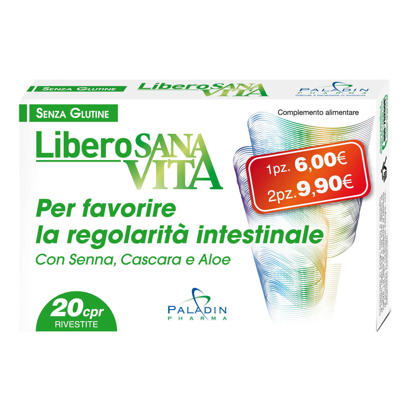 Paladin Pharma Spa Sanavita Libero 20 Cpr