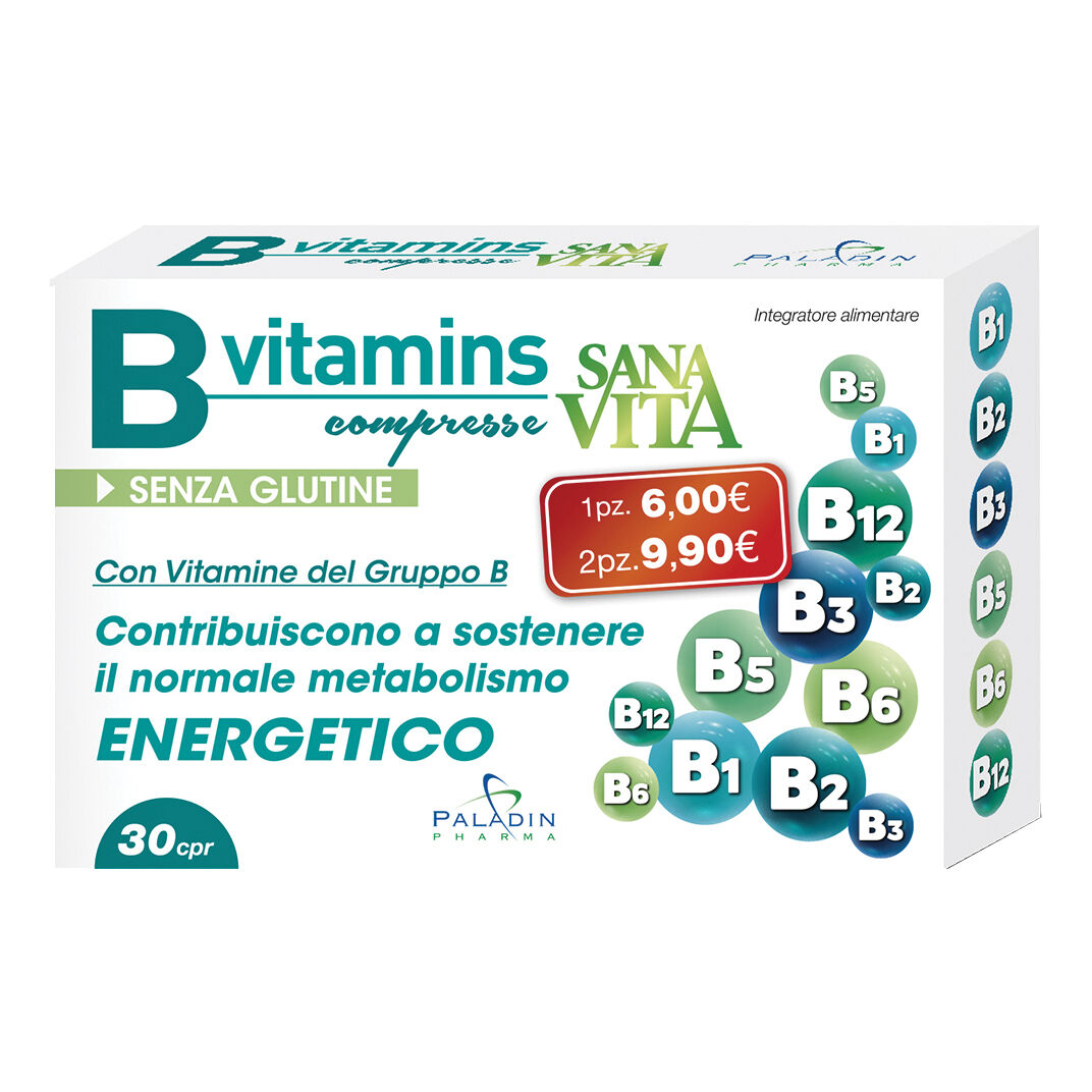 Paladin Pharma Spa Sanavita B-Vitamins 30cpr