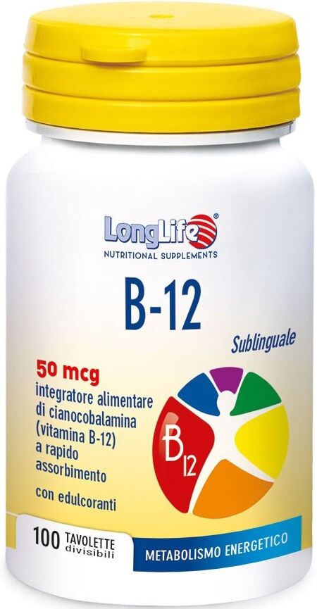 Longlife B12 50mcg Sublinguali 100 Compresse