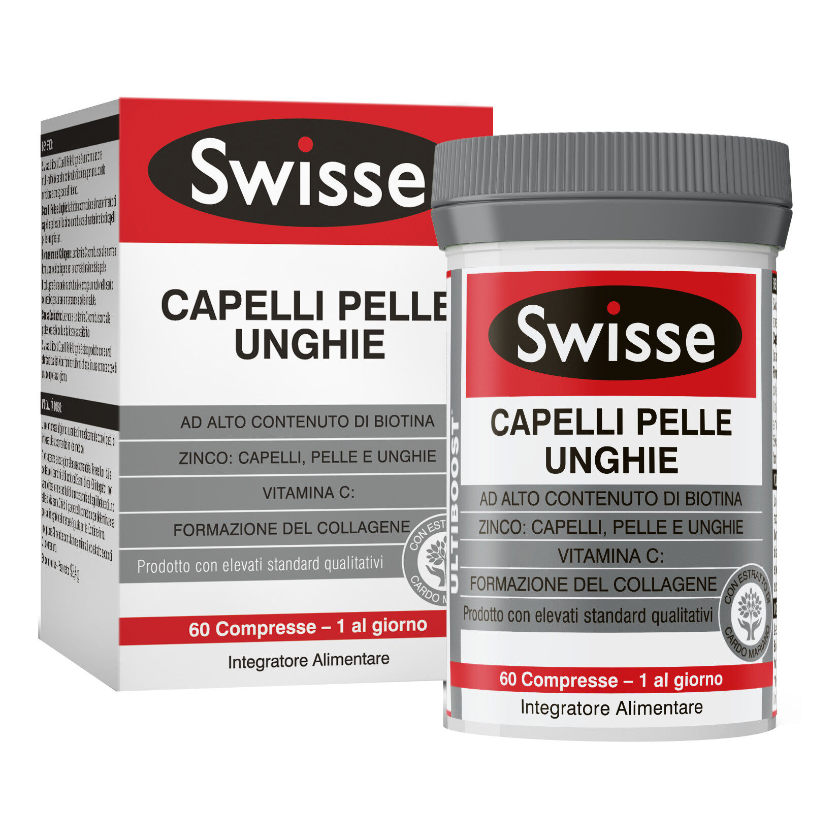 Health And Happiness (H&h) It. Swisse Capelli Pelle Unghie 60 Compresse
