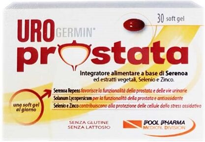 Pool Pharma Srl Pool Pharma Urogermin Prostata Integratore Alimentare 30 Softgel