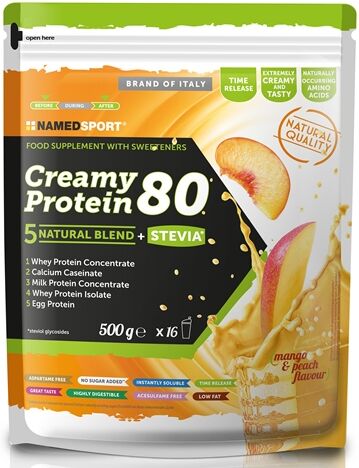 Named Sport Creamy Protein 80 Mango e Pesca Blend Proteico 500 g