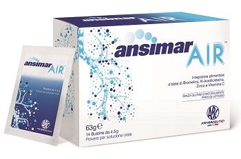 Abc Farmaceutici Ansimar Air Integratore Benessere Respiratorio 14 Bustine