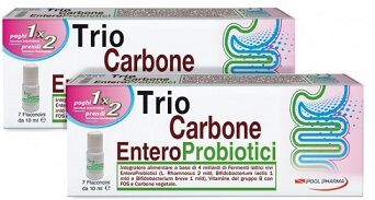 Pool Pharma Trio Carbone Enteroprobiotico Integratore Di Fermenti Lattici 7 Flaconcini 10 ml