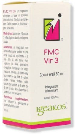 Kos FMC Vir 3 Gocce Orali Integratore 50 ml