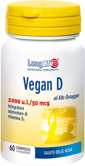 Long Life LongLife Vegan D Integratore Ossa 60 Compresse