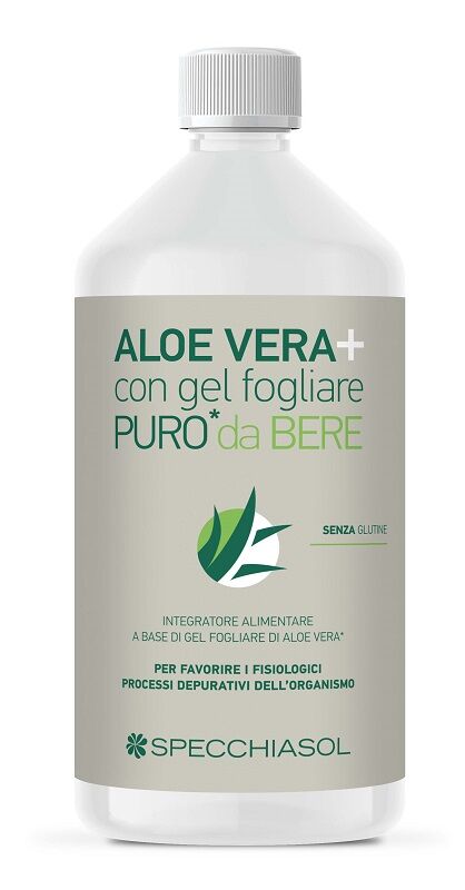 Specchiasol AloeVera+ Succo Puro Integratore Lenitivo Emolliente 1000 ml