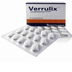 Verrulix Integratore Con Metionina e Sali Minerali 30 Compresse Retard