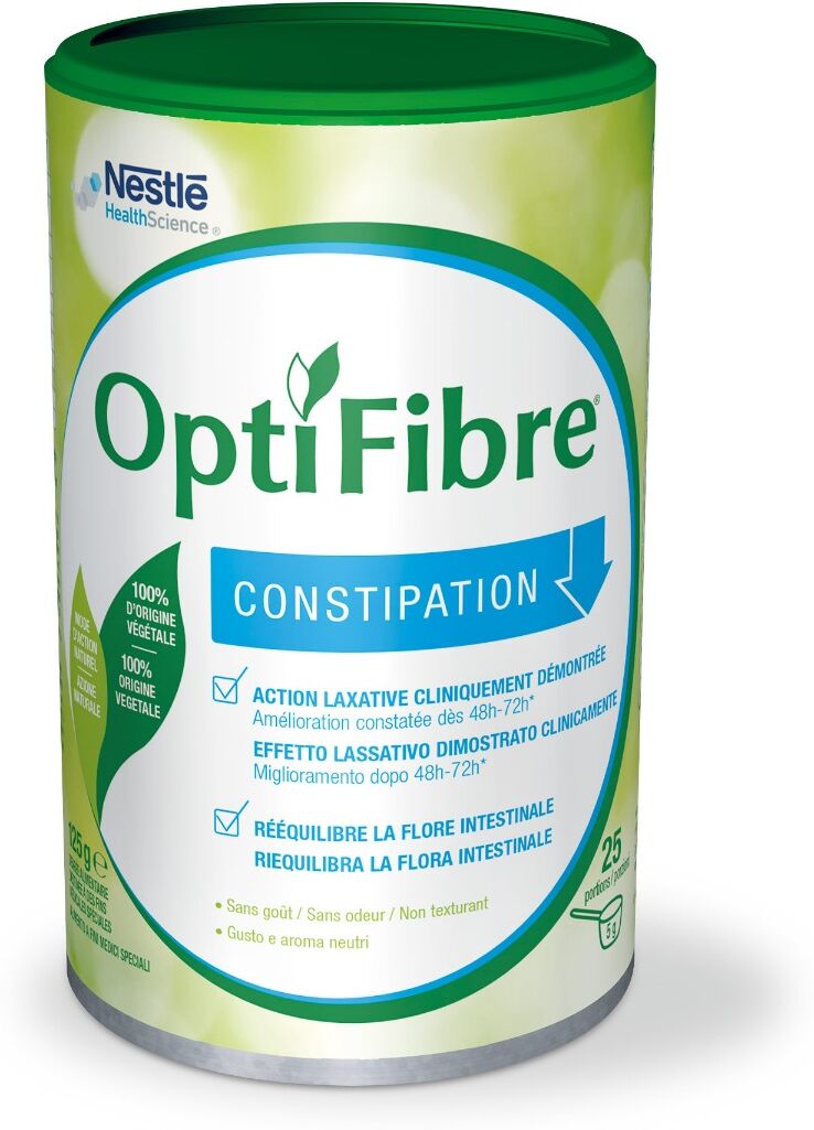 Nestle OptiFibre Constipation Per l'Equilibrio della Flora Intestinale 125 g