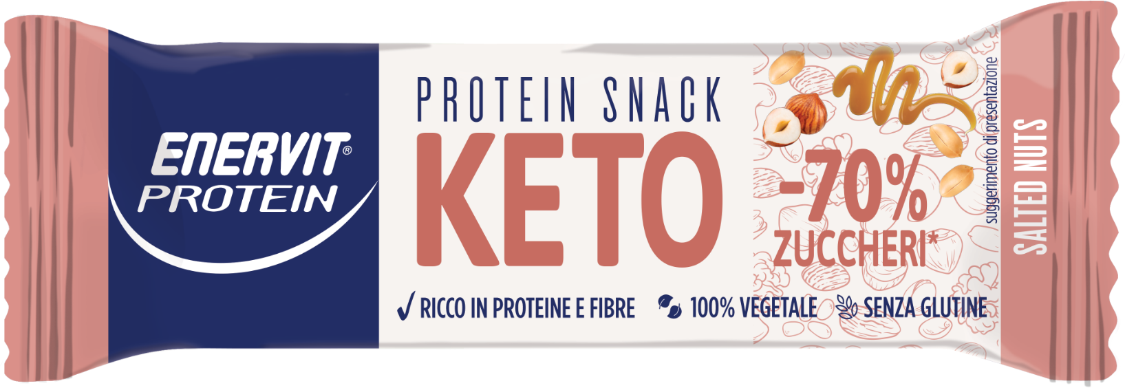 Enervit Protein Keto Snack Salted Nuts 35 G