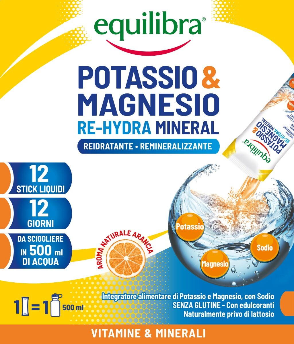 Equilibra Potassio&Magnesio Re -Hydra 12Stick