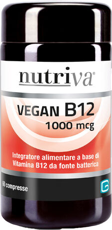 Nutriva Vegan B12 Integratore di Vitamina B 60 Compresse