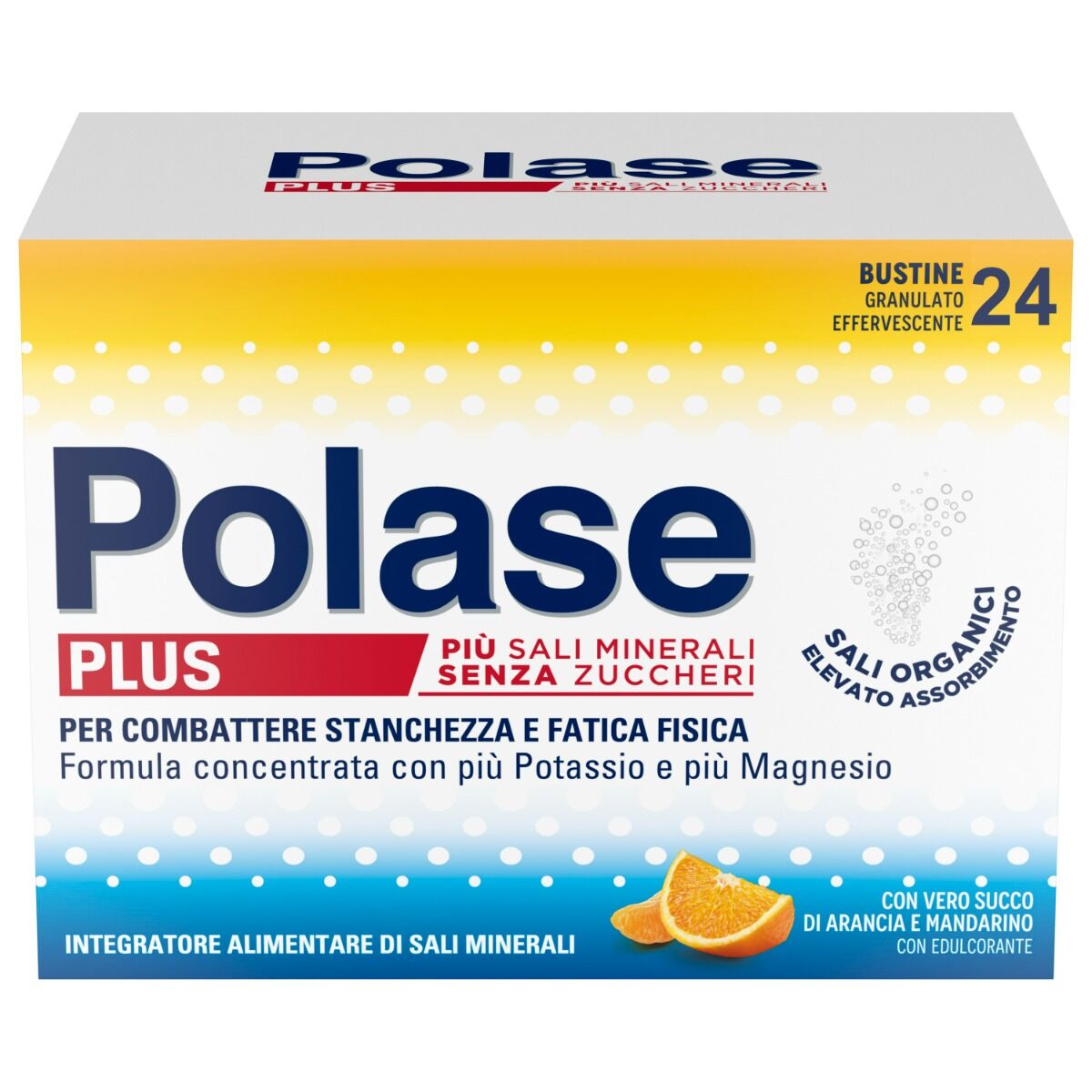 Polase Plus Gusto Arancia Senza Zuccheri 24 Bustine