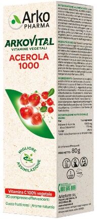 Arkopharma Arkovital Acerola 1000 20 Compresse Effervescenti