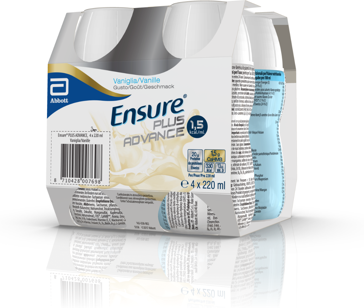 Ensure Abbott  Plus Advance Vaniglia 4x220ml