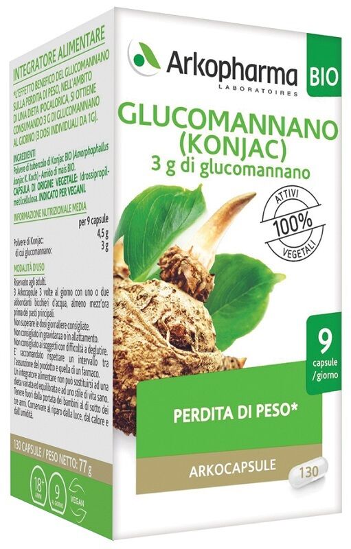 Arkopharma Glucomannano 130 Capsule