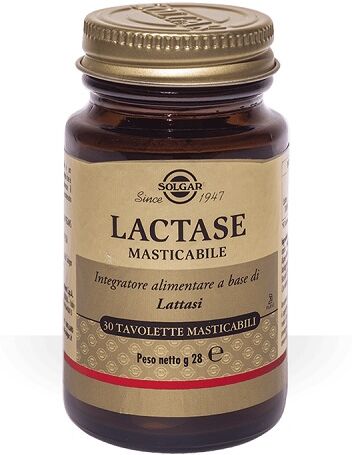 Solgar Lactase Masticabile Integratore Per Intolleranti al Latte 30 Tavolette